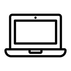 laptop line icon