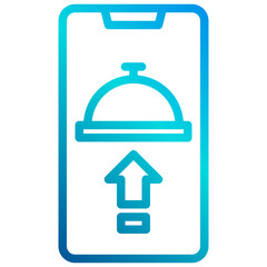 Food delivery outline icon