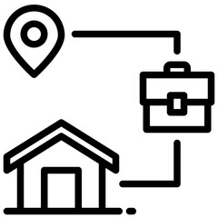 Location outline icon