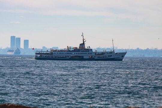 Famous ferries of Istanbul from Kadikoy district.