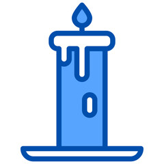 Candle filled outline icon