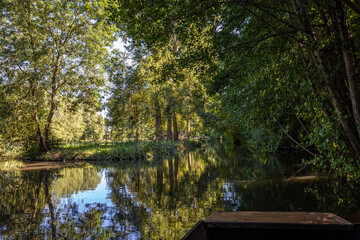 Boat trip on an inner canal in the Marais Poitevin