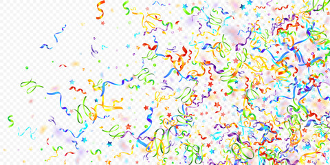 ribbon spiral confetti carnival color shine gift