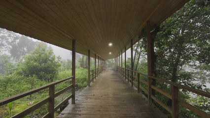 A Silent Place inside the forest - A Wooden Platform