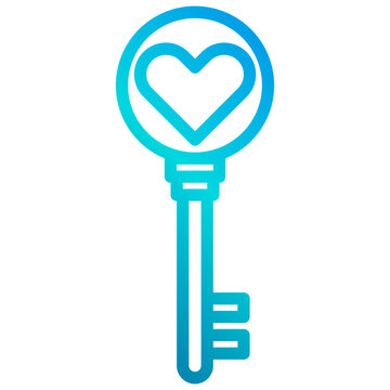 recommend clip art: Key outline icon