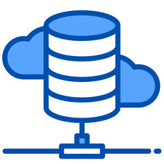 Cloud filled outline icon