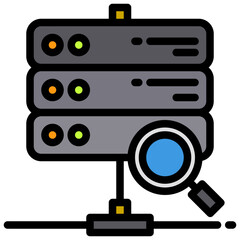 Search filled outline icon