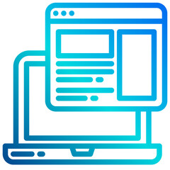 Website outline icon