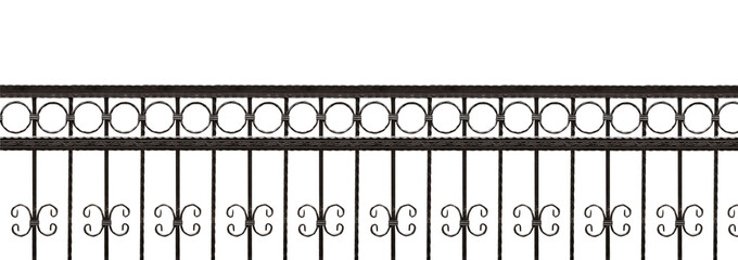Wrought Iron Fence on transparent background png