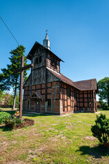 Fototapeta premium Church of the Annunciation of the Blessed Virgin Mary in Pozdzadlo, Lubusz Voivodeship, Poland