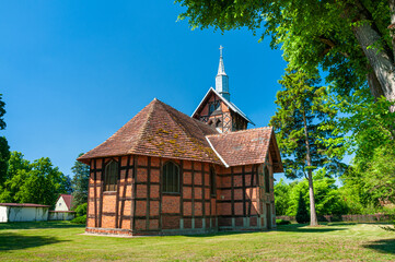 Church of the Annunciation of the Blessed Virgin Mary in Pozdzadlo, Lubusz Voivodeship, Poland