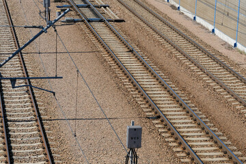 Railway rails in Poland - railway infrastructure