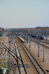 Infrastructure of the railway industry, tracks and railway traction in the Polish countryside