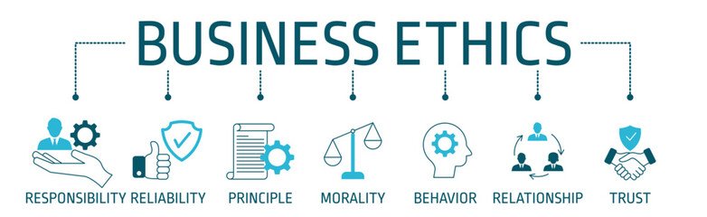 Business ethics banner design
