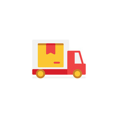 delivery truck flat icon