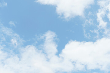 could and blue sky background