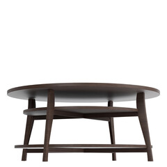 3d rendering illustration of a circular side table