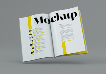 A4 Vertical Magazine Mockup
