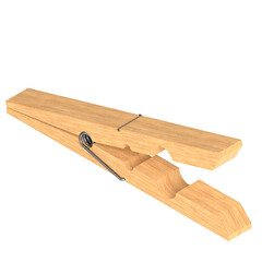 3d rendering illustration of a clothespin