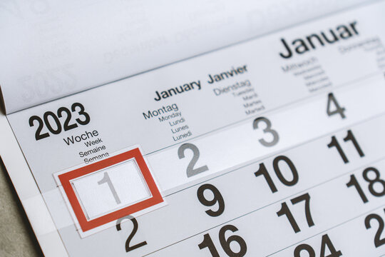 1 Januar 2023 Neujahr Kalendereintrag