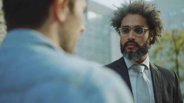 Cinematic and storytelling footage of a young entrepreneur going to work in his successful start up business about technology and green energy. Corporate and lifestyle concepts