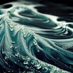 Abstraction background of liquid. 3D render the abstract background in a wave.
