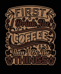 Here is my new coffee T-shirt design.