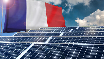 Solar panel, photovoltaic, alternative electricity source - concept of sustainable resources...