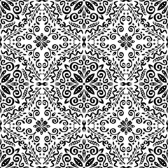 Hand drawn vintage floral pattern background