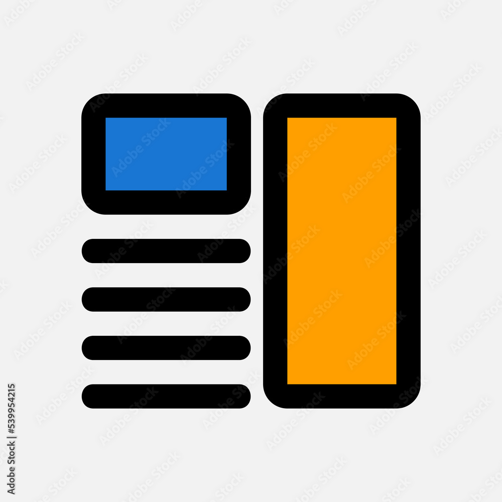 Wall mural layout icon in filled line style, use for website mobile app presentation