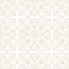 Hand drawn vintage floral pattern background