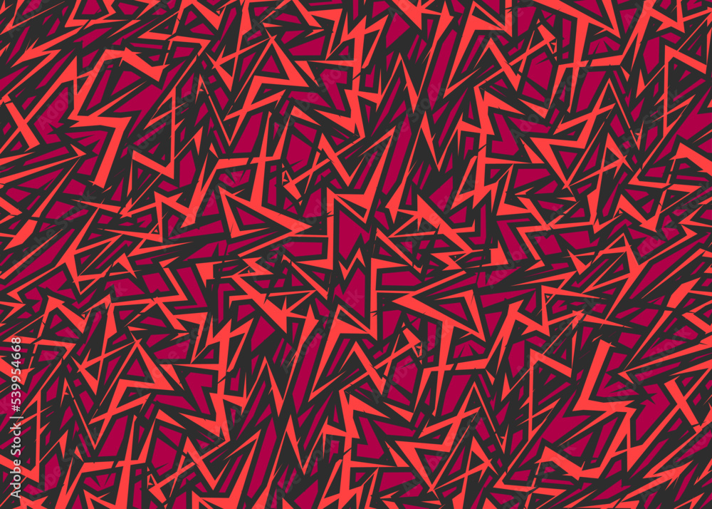 Poster abstract background with seamless stroked rough lines pattern