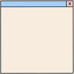 Cute Pastel Web Browser Window Frame