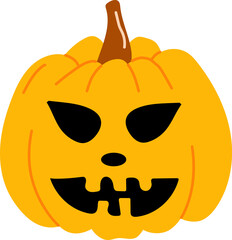 Yellow Halloween Pumpkin