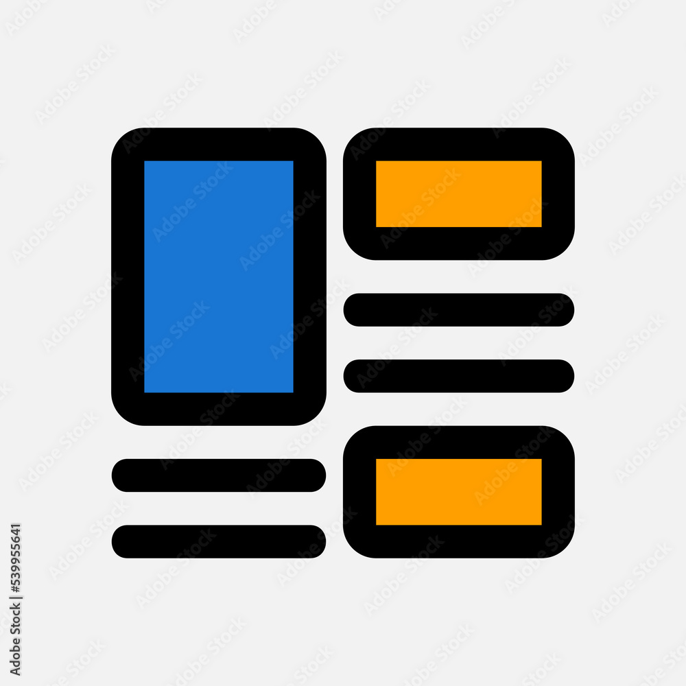 Wall mural layout icon in filled line style, use for website mobile app presentation