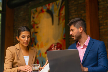 Busy business people