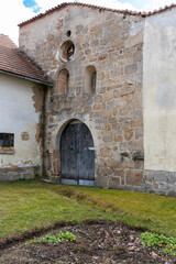 Fototapeta na wymiar ruins of cistercian monastery in Klaster u Nepomuku, Czech Republic
