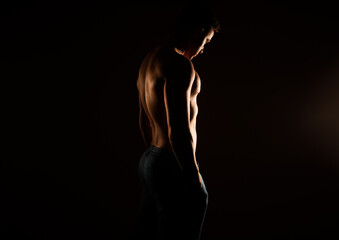 Silhouette of muscles