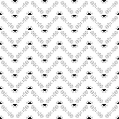 Fototapeta premium Seamless geometric floral vector pattern