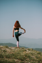 Girl streching