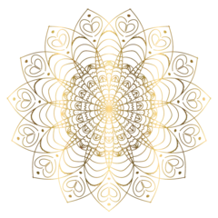 Fotobehang Mandala Beautiful golden mandala illustration  © Ervina