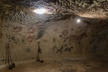 interior of Boldogko Castle (prison), Hungary