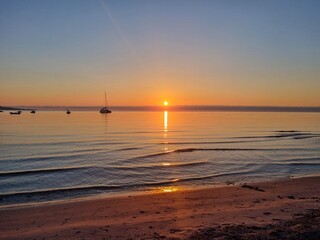 Sunrise at Spiaggia la Cinta at San Teodoro in Sardegna