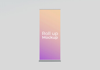 Frontal View Roll Up Mockup