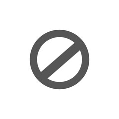 Block, prohibited sign icon 