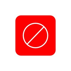 Prohibited, block, forbidden, stop, ban icon 