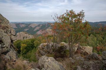 Landscape of Rothaar Mountains, Sauerland, Germany