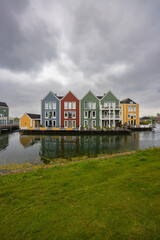 Modern residential architecture in Houten, The Netherlands