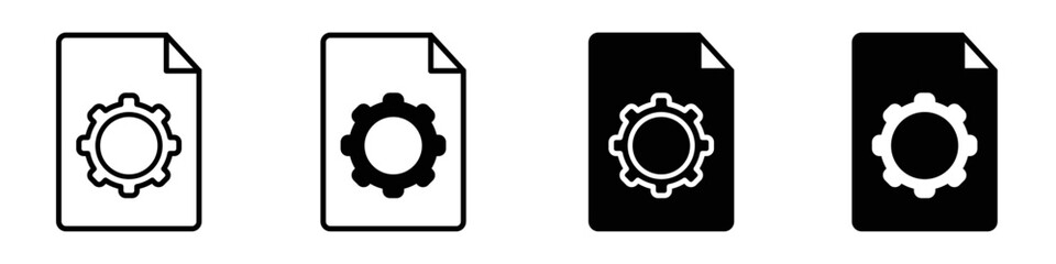 Setup icon vector set. Settings illustration sign collection. customization symbol.