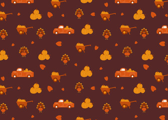 Thanksgiving day seamless pattern 